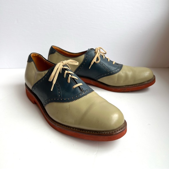 Vintage Walk-Over Genuine American Leather Oxford Saddle Shoes Size 13 D… - Picture 11 of 13